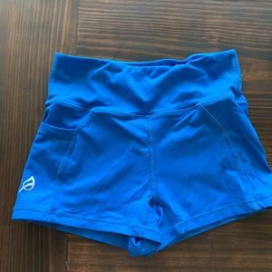 Ptula cobalt blue booty shorts
